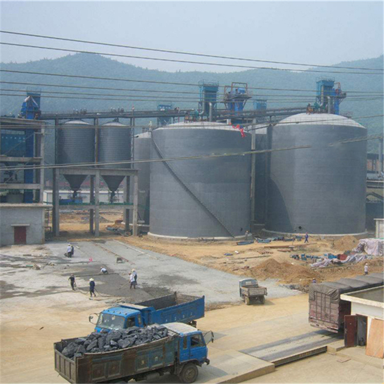 南京水泥钢板仓2座3000吨青岛项目进入施工